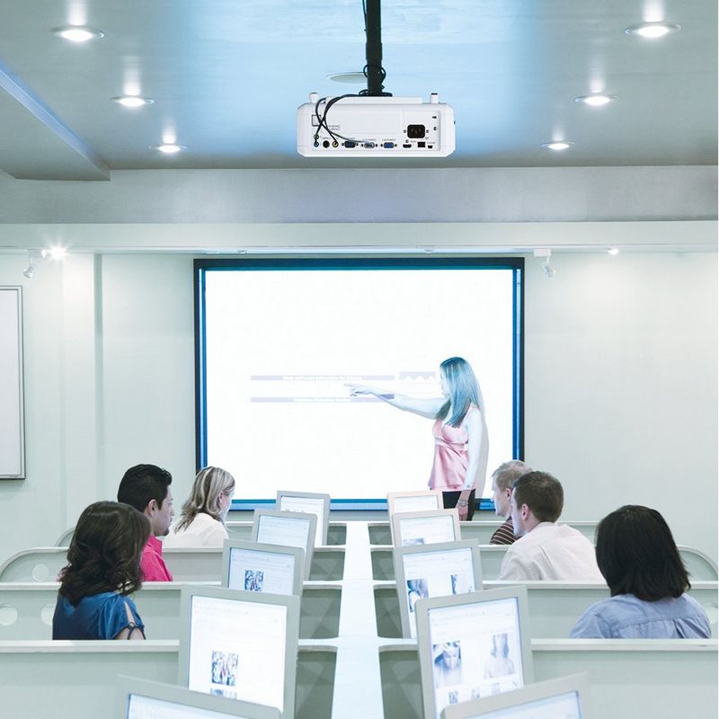 Versatile connectivity projector in situ presentation